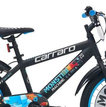 12 Carraro Monster V-Fren Erkek Çocuk Bisikleti Siyah