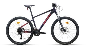 27.5 Carraro CRX 724 24v H.Disk Fren Dağ Bisikleti 44cm - Karanlık Mor-Kırmızı