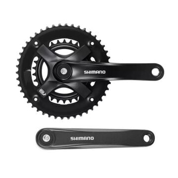 Shimano FC-TY501-2 46-30t 170mm 7-8V 2li Aynakol Kapaksız Siyah