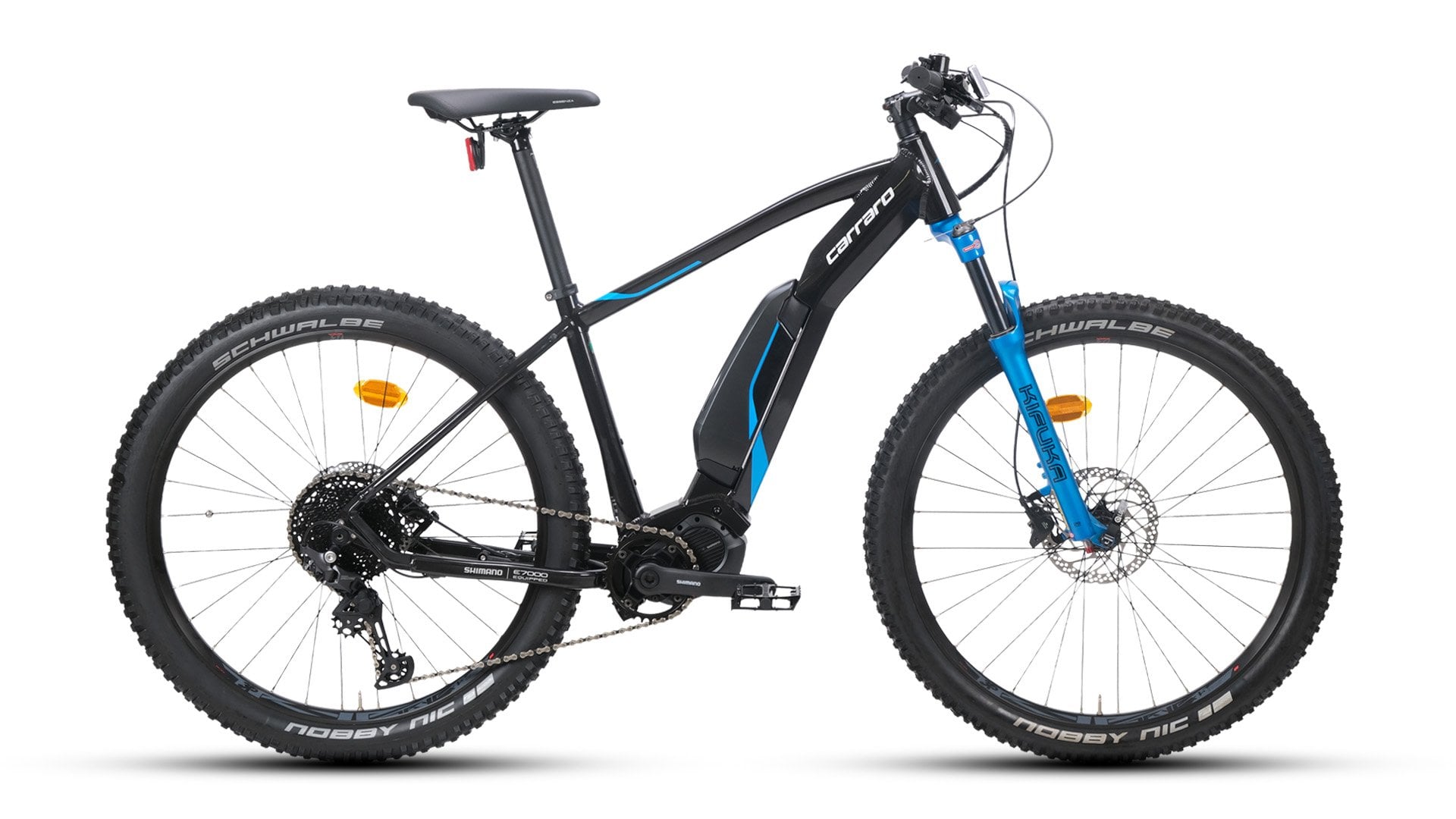 27.5 Carraro Kifuka E7 11v H.Disk Fren Steps E7000 504Wh E-Mtb Bisiklet 44cm - Siyah-Mavi