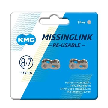Kmc CL571R-EPT 7/8li Paslanmaz Zincir Powerlink (MissingLink) 2li Paket