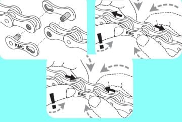 Kmc CL571R-EPT 7/8li Paslanmaz Zincir Powerlink (MissingLink) 2li Paket