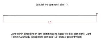 QRD 14G Paslanmaz Jant Teli + 14mm Pirinç Nipel