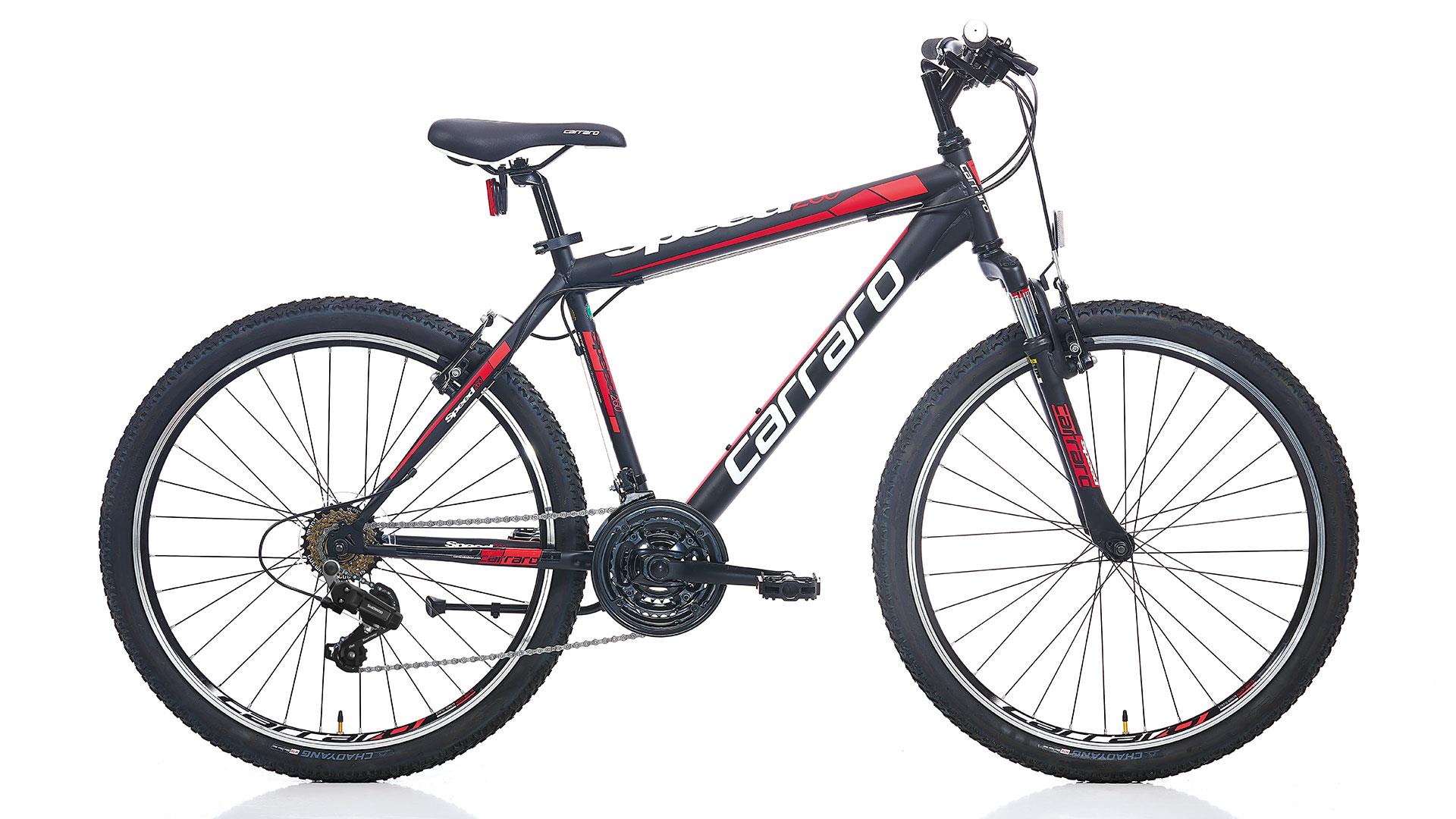 26 Carraro Speed 260 21v V-Fren Dağ Bisikleti 36cm - M.Siyah-Kırmızı