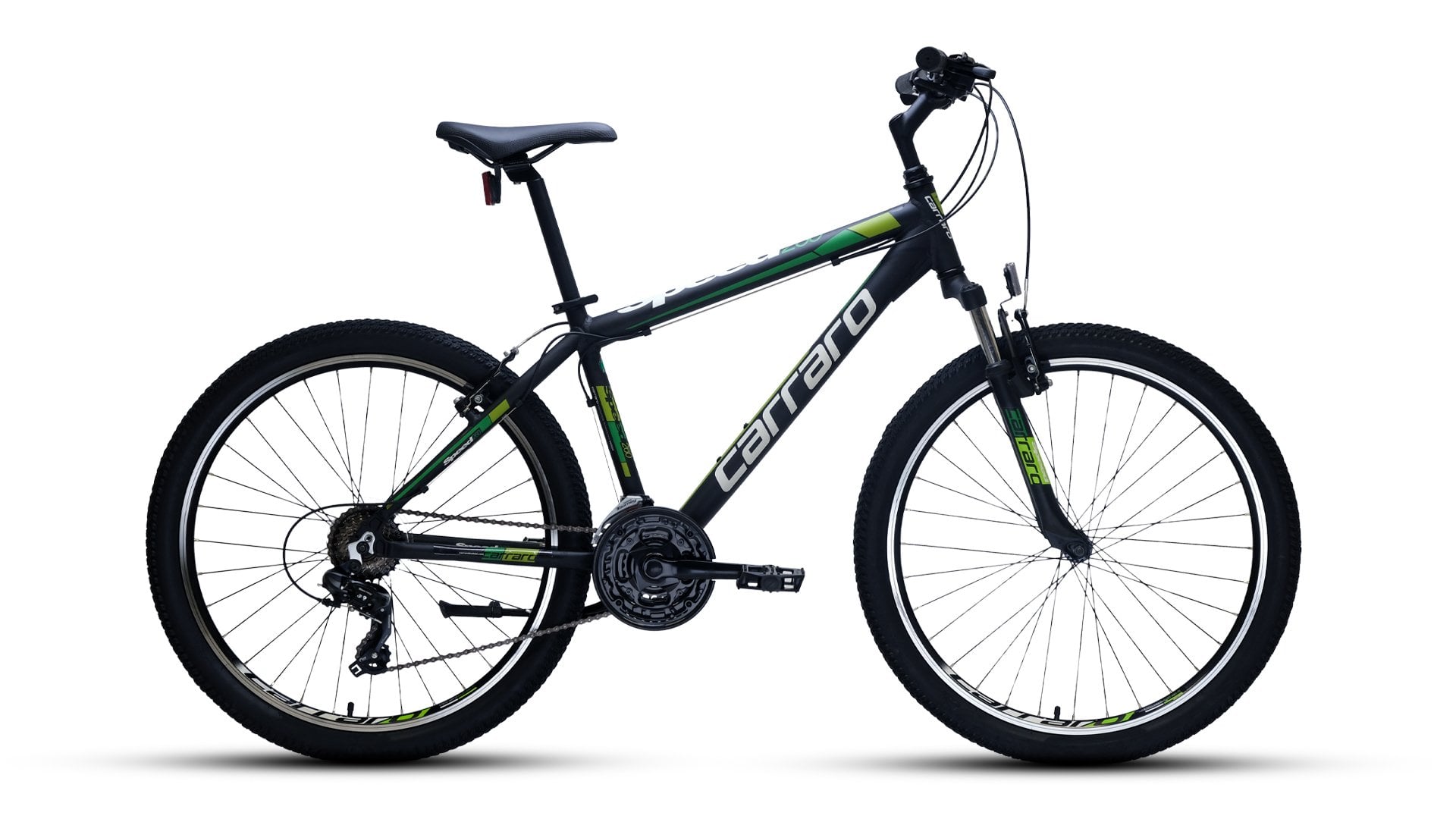 26 Carraro Speed 260 21v V-Fren Dağ Bisikleti 36cm - M.Siyah-Yeşil