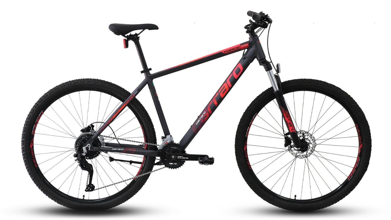 27.5 Carraro Force 770C Cues 18v H.Disk Fren Dağ Bisikleti 38cm - M.Antrasit-Kırmızı
