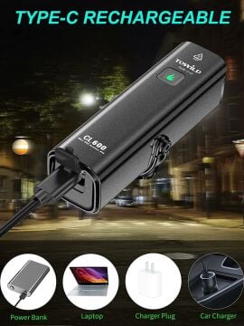 Towild CL600 Smart 600 Lümen Usb Şarjlı Bisiklet Ön Lamba