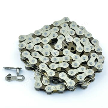 YBN S8 7/8 Vites Uyumlu Zincir 116L Titanyum-Gümüş