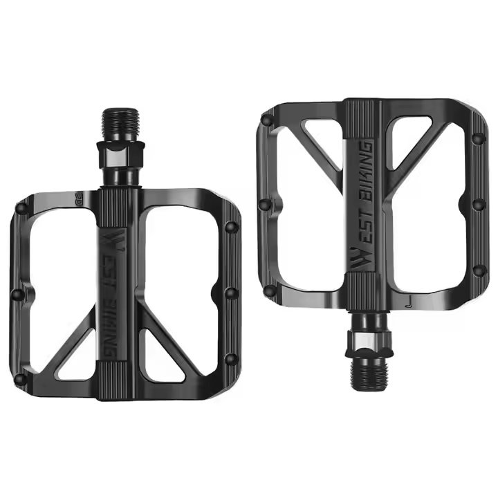 West Biking Ultralight Platform Alüminyum Rulmanlı Pedal Siyah
