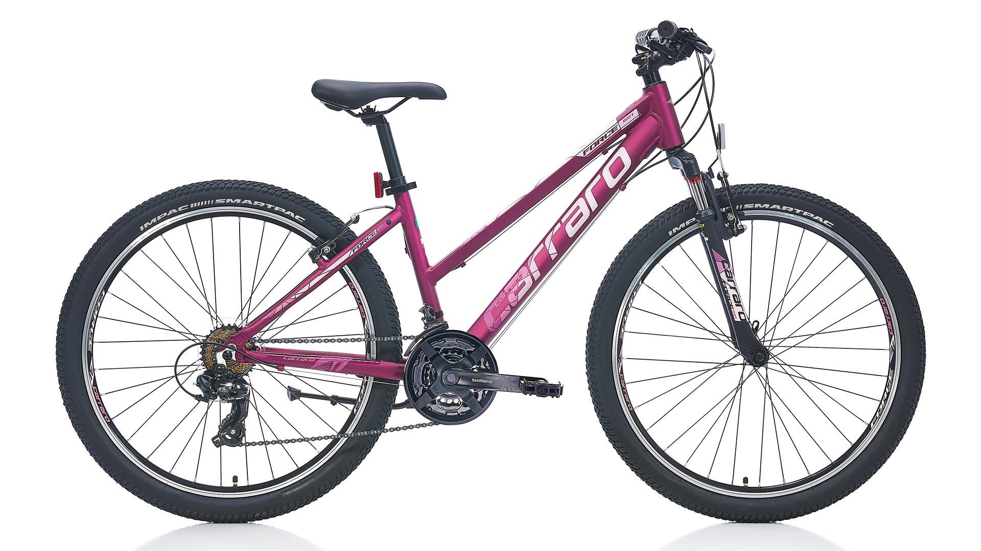 26 Carraro Force 601 21v V-Fren Kadın Dağ Bisikleti 43cm - M.Mürdüm-Pembe