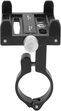 QRD KR01 Bisiket/Scooter/Motosiklet Telefon Tutucu Alüminyum Siyah