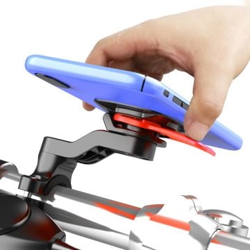 QRD Twist Lock Kolay Montaj Bisiket/Scooter/Motosiklet Gidon Telefon Tutucu