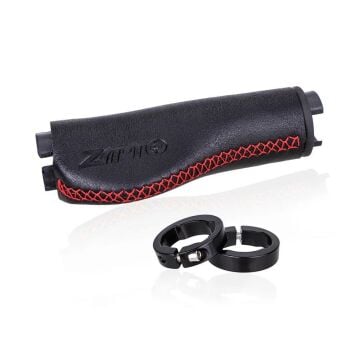 Ztto AG116 132mm Suni Deri, Kırmızı Dikişli, Bilek Destekli Elcik Siyah