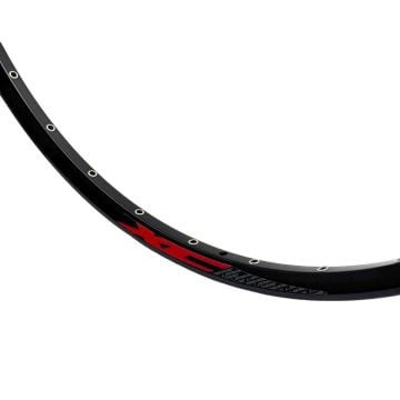 Rodi Excalibur XC 29'' Çift Kat Alüminyum, Disk Uyum, FV, Yüzüklü Jant Çemberi 32H Siyah (Kırmızı Lapierre Logo)
