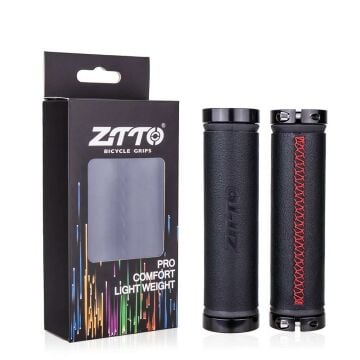 Ztto AG115 128mm Suni Deri, Kırmızı Dikişli Elcik Siyah