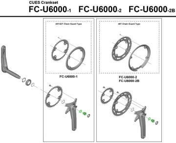 Shimano Cues FC-U6000 Aynakol Tespit Vidası Y0R798080