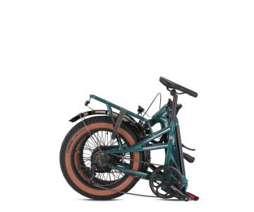 20 Loop Coaster 7v Hidrolik D.Fren Elektrikli Katlanır Fat Bisiklet Yeşil-Gri