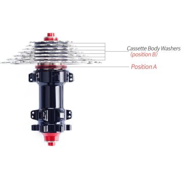 QRD Kaset Dişli Arkası Pul(Spacer) 1.85mm Siyah