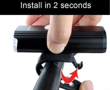 Epic Double-B 1000 Lümen Süper Güçlü Şarjlı Bisiklet Ön Lamba Füme