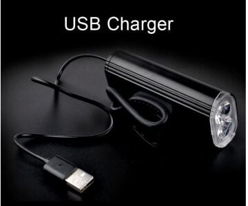 Epic Double-B 1000 Lümen Süper Güçlü Şarjlı Bisiklet Ön Lamba Füme