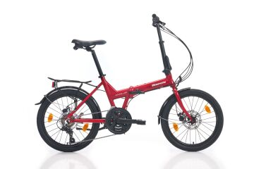 20 Bianchi Adhoc 21 MD 21v M.Disk Fren Katlanır Bisiklet Kırmızı-Beyaz