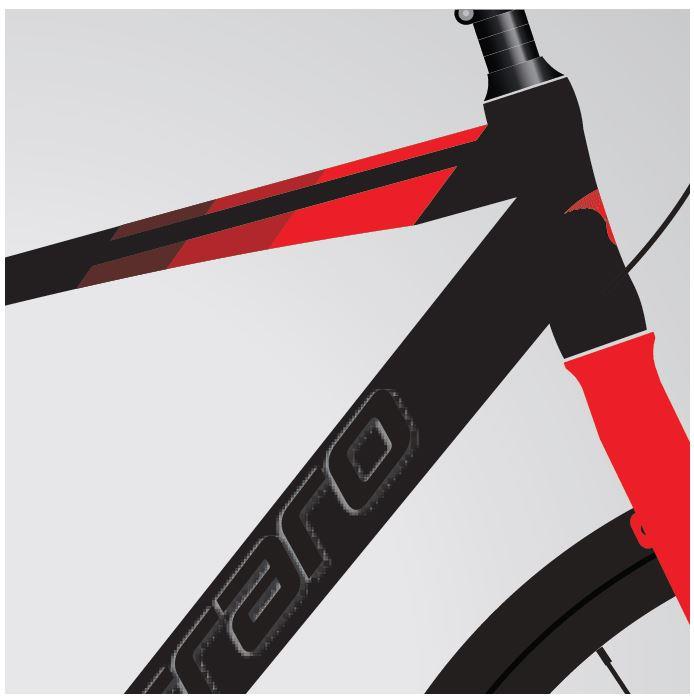 28 Carraro Sportive 328 27v Hidrolik D.Fren Şehir Bisikleti M.Siyah-Kırmızı - 52cm