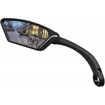 Meachow ME-002SL Sol Bisiklet Aynası Kelepçe Montaj Gümüş Lens