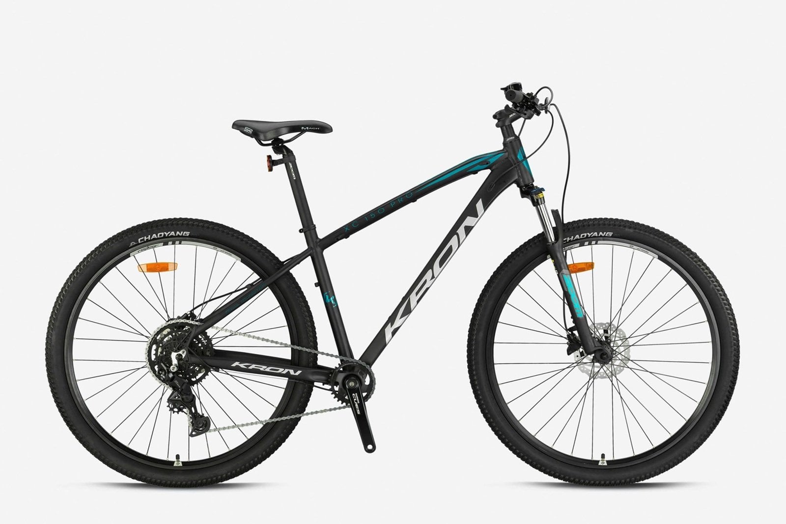 29 Kron XC 150 PRO 9v H.Disk Fren Dağ Bisikleti 2025 43cm - M.Siyah-Gri-Turkuaz