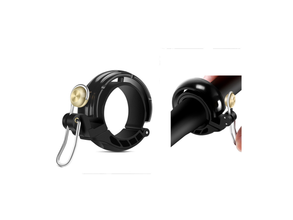Briviga Gizli Tip 80dB 22-31.8mm Gidon Uyumlu Bisiklet Zili Siyah
