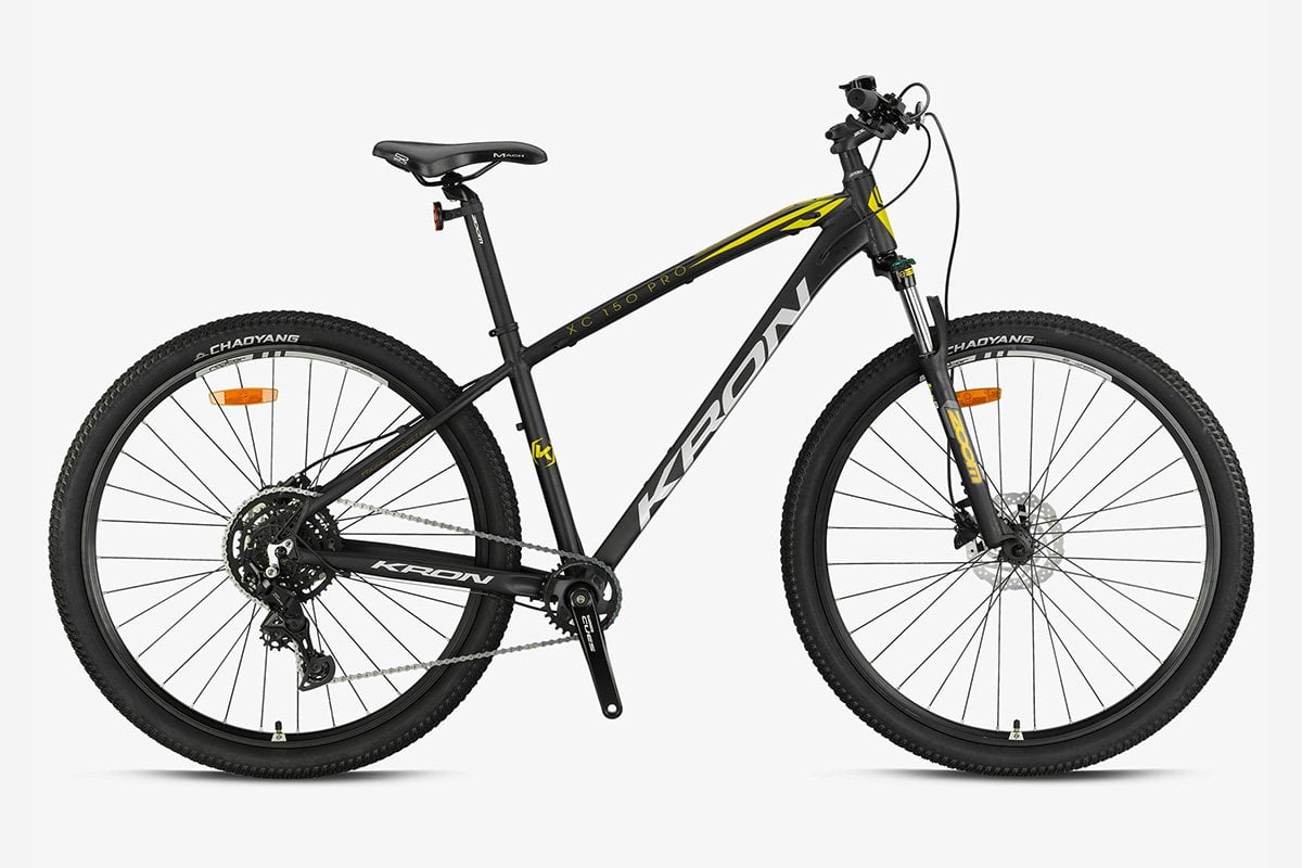 29 Kron XC 150 PRO 9v H.Disk Fren Dağ Bisikleti 2025 48cm - M.Siyah-Gri-Sarı