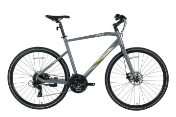 28 Bisan TRX 8400 Tourney 24v M.Disk Şehir Bisikleti 56cm - Gri-Yeşil-Sarı