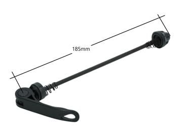 Shungfeng KC-04 185mm Bisiklet Arka Mil Mandalı Alüminyum Siyah