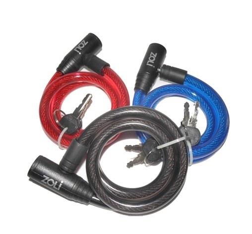 Zoli 87101 12x800mm Anahtarlı Bisiklet Kilidi