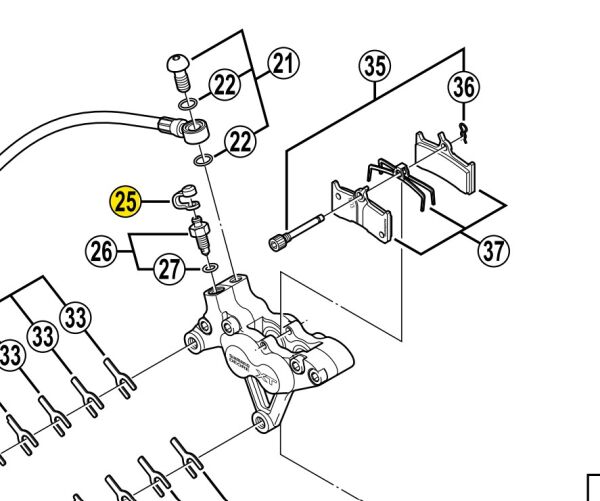 Shimano BR-M755 Hava Alma Nipeli Kapağı Y8B214000