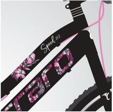 26 Carraro Speed 262 21v V-Fren Kadın Dağ Bisikleti 38cm - M.Siyah-Pembe
