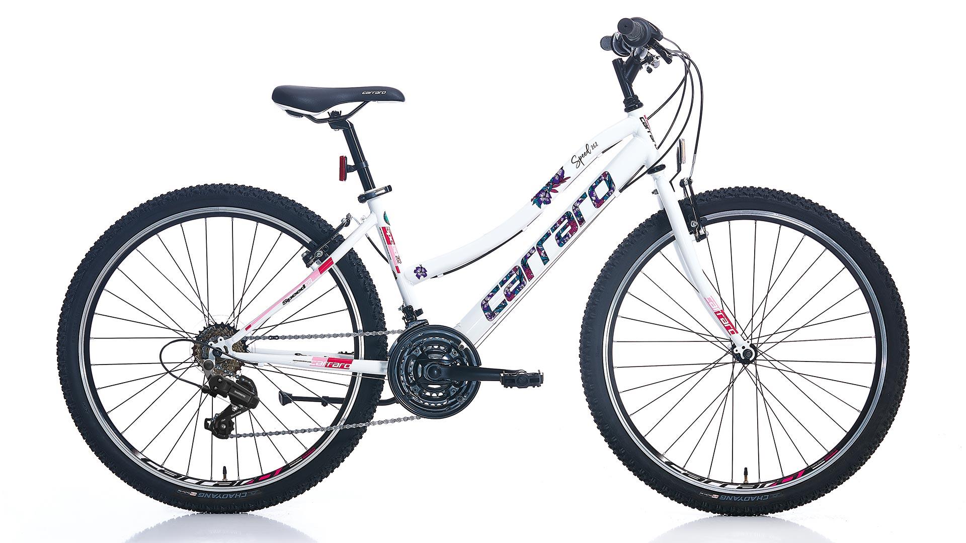 26 Carraro Speed 262 21v V-Fren Kadın Dağ Bisikleti 38cm - Beyaz-Mor