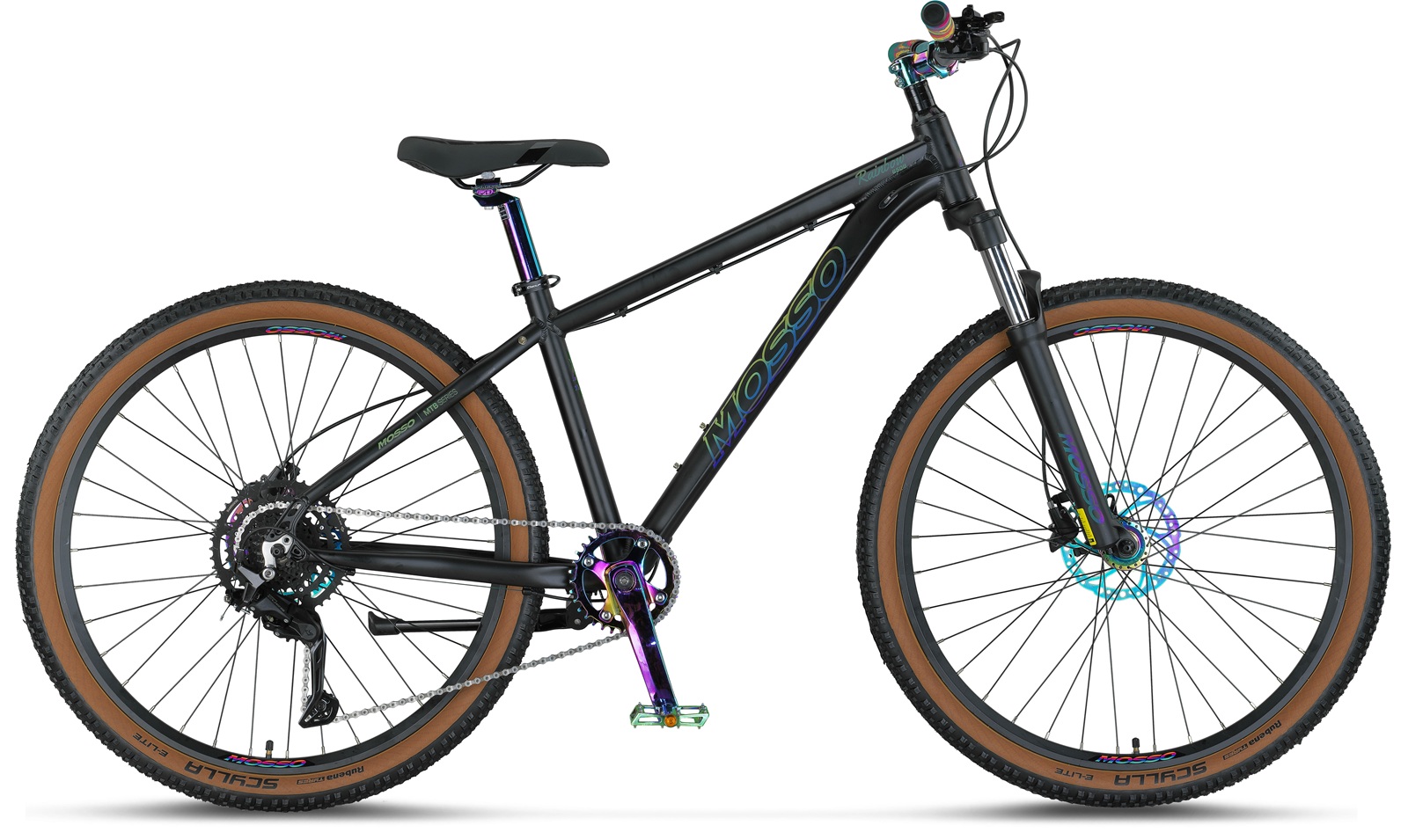 27.5 Mosso Rainbow Cues 9v Hidrolik Disk Fren Dağ Bisikleti 41cm - Mat Siyah