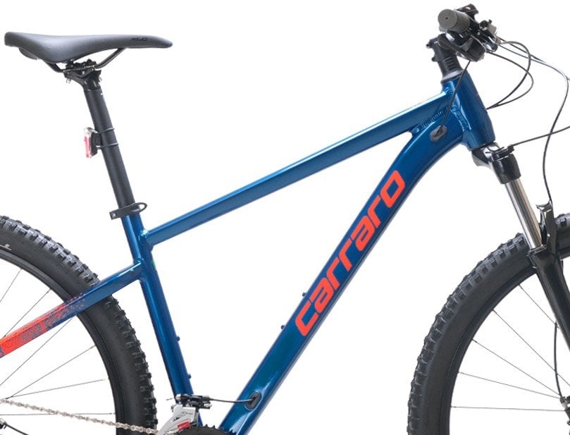 27.5 Carraro CRX 718 18v H.Disk Fren Dağ Bisikleti 40cm - Saten Mavi-Kırmızı