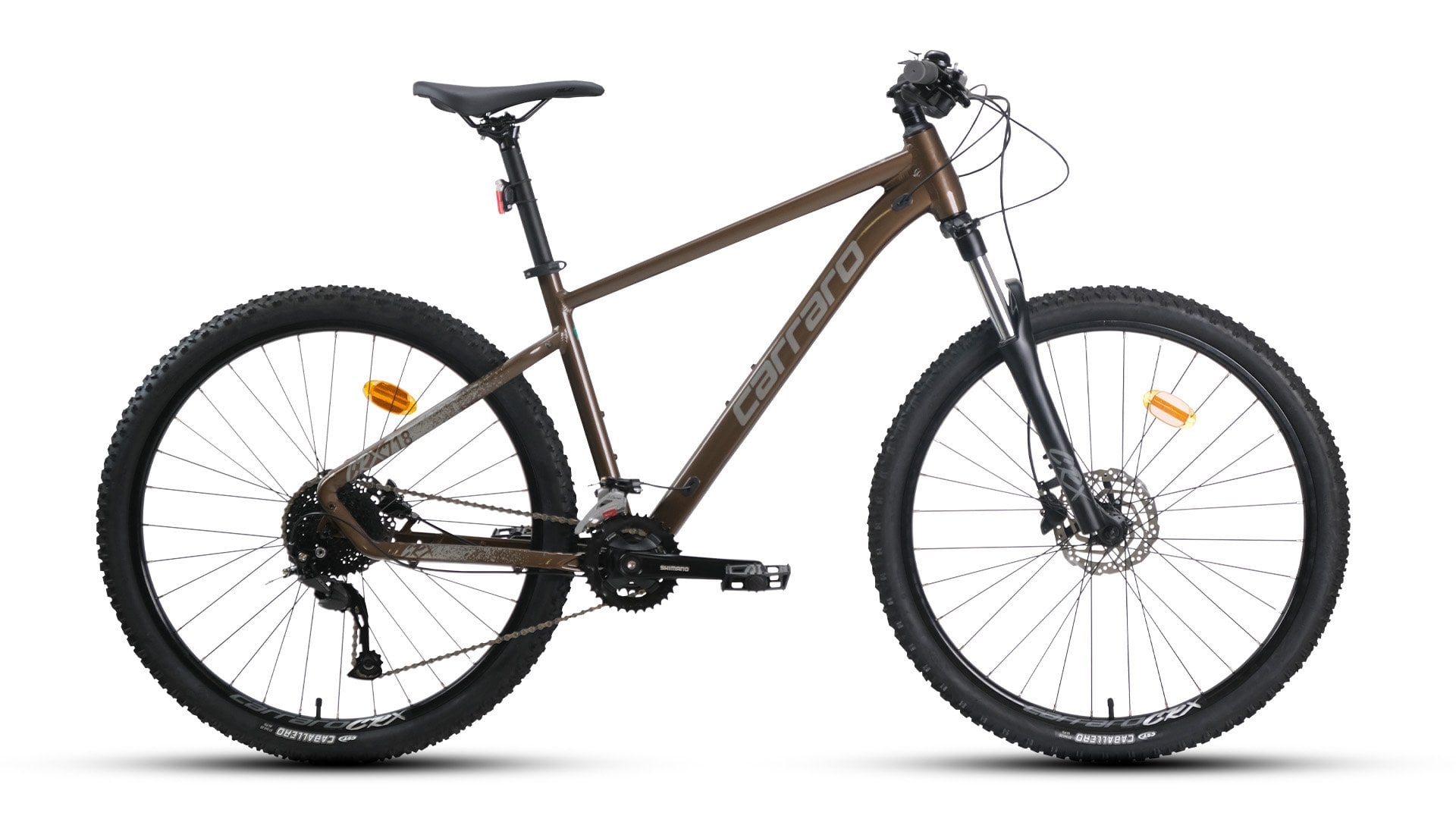 27.5 Carraro CRX 718 18v H.Disk Fren Dağ Bisikleti 36cm - Met.Kahverengi-Gri