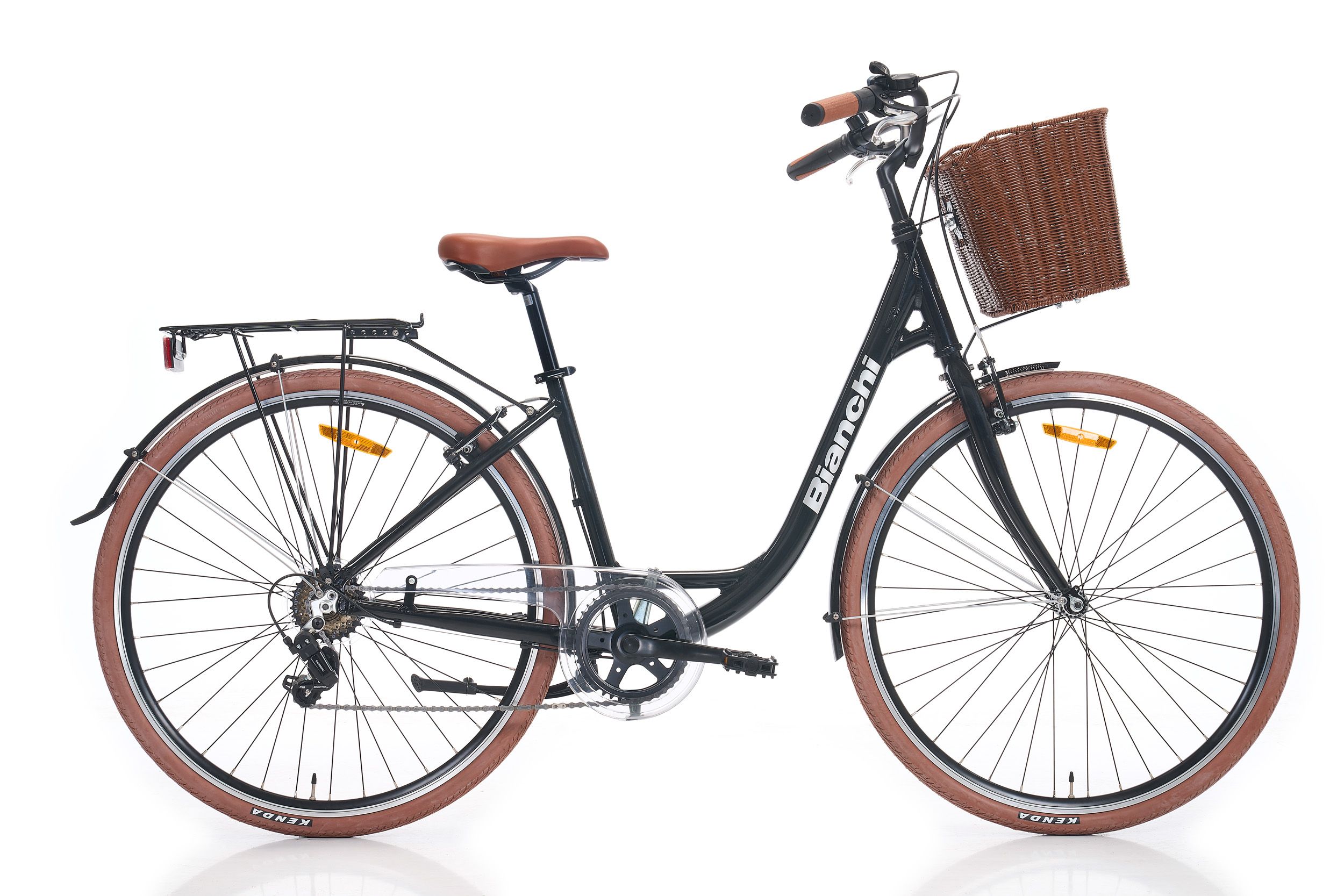 28 Bianchi C281 7v V-Fren Unisex Şehir Bisikleti 38cm - Siyah-Gri