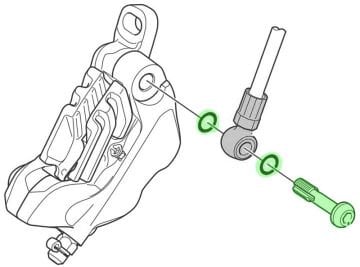 Shimano BR-M8120/7120 Hidrolik Hortum Kaliper Bağlantı Vidası Y2RV98010