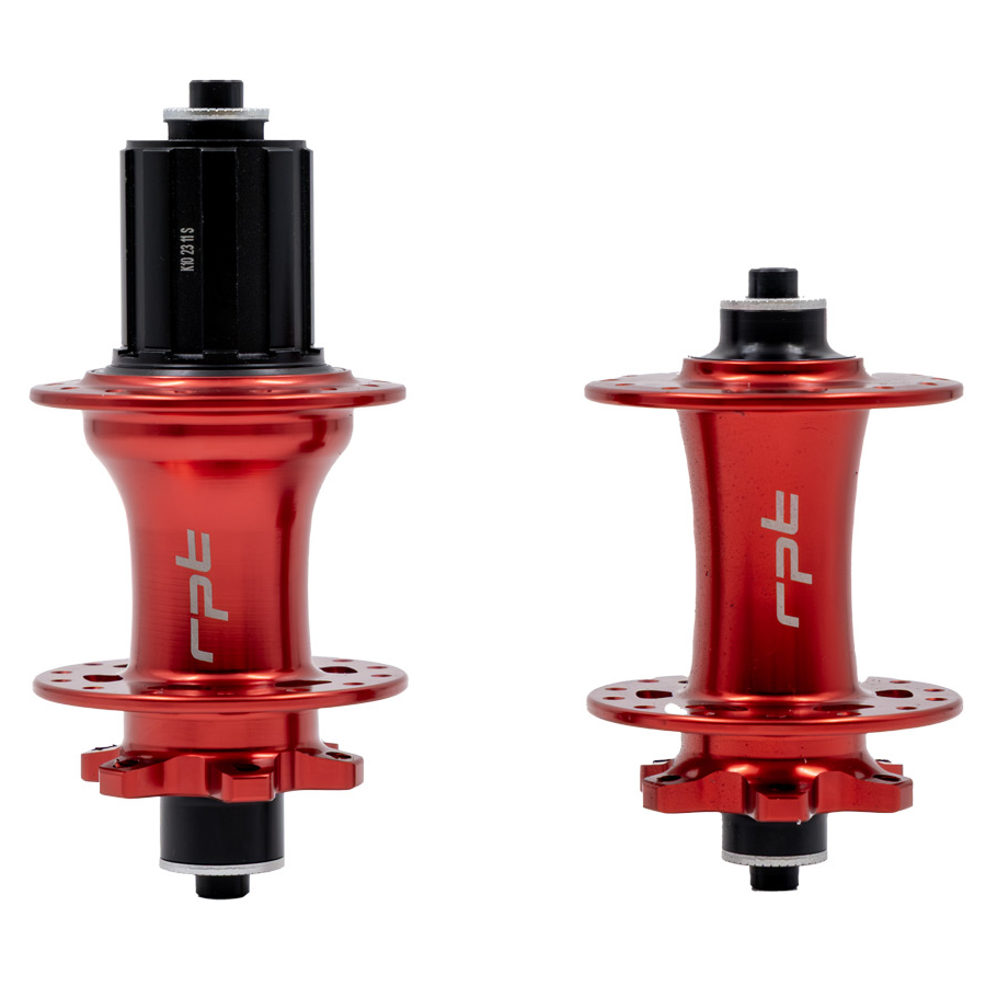 Raptor Göbek Seti Kırmızı (8–12s, QR + Thru Axle, 8–10s Pul Dahil 6 Vida)