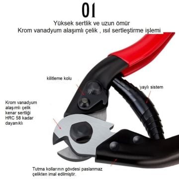 QRD Kablo-Çelik Tel Kesme Anahtarı