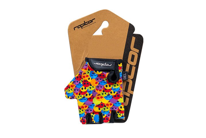 Raptor Neon Face Silikon Jelli Çocuk Bisiklet Eldiveni - M