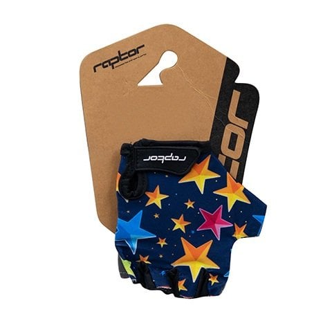 Raptor Stars Silikon Jelli Çocuk Bisiklet Eldiveni - M