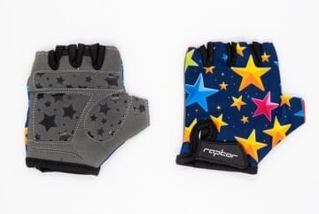 Raptor Stars Silikon Jelli Çocuk Bisiklet Eldiveni - M