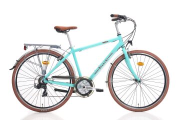28 Bianchi Rubino Deluxe 21v V-Fren Erkek Şehir Bisikleti 47cm - Celeste