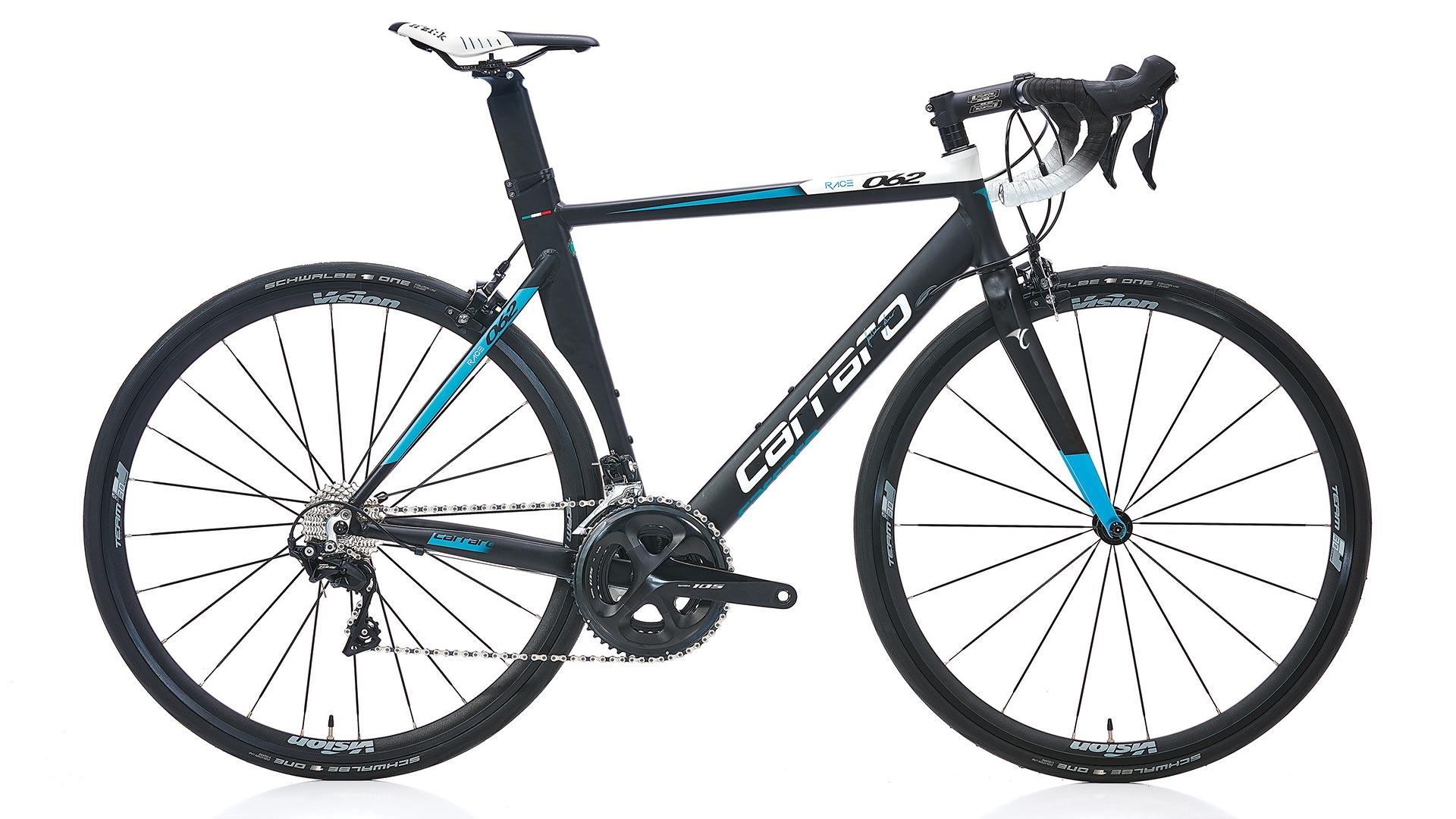 28 Carraro Race 062 Aero 22v K. Fren Yarış Bisikleti 54cm - M.Siyah-Beyaz-Turkua