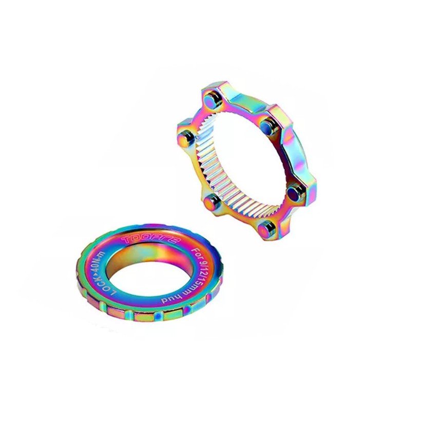 Toopre Center Lock Disk, 6 Vida Rotor Dönüştürücü Adaptör Rainbow