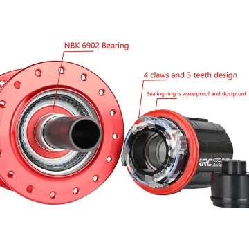 ARC MT-005 32H QR HG Dağ Bisikleti Arka Göbek Kırmızı